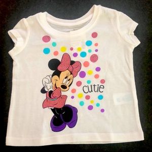 Girls Disney Shirt •Minnie Cutie 12-18M